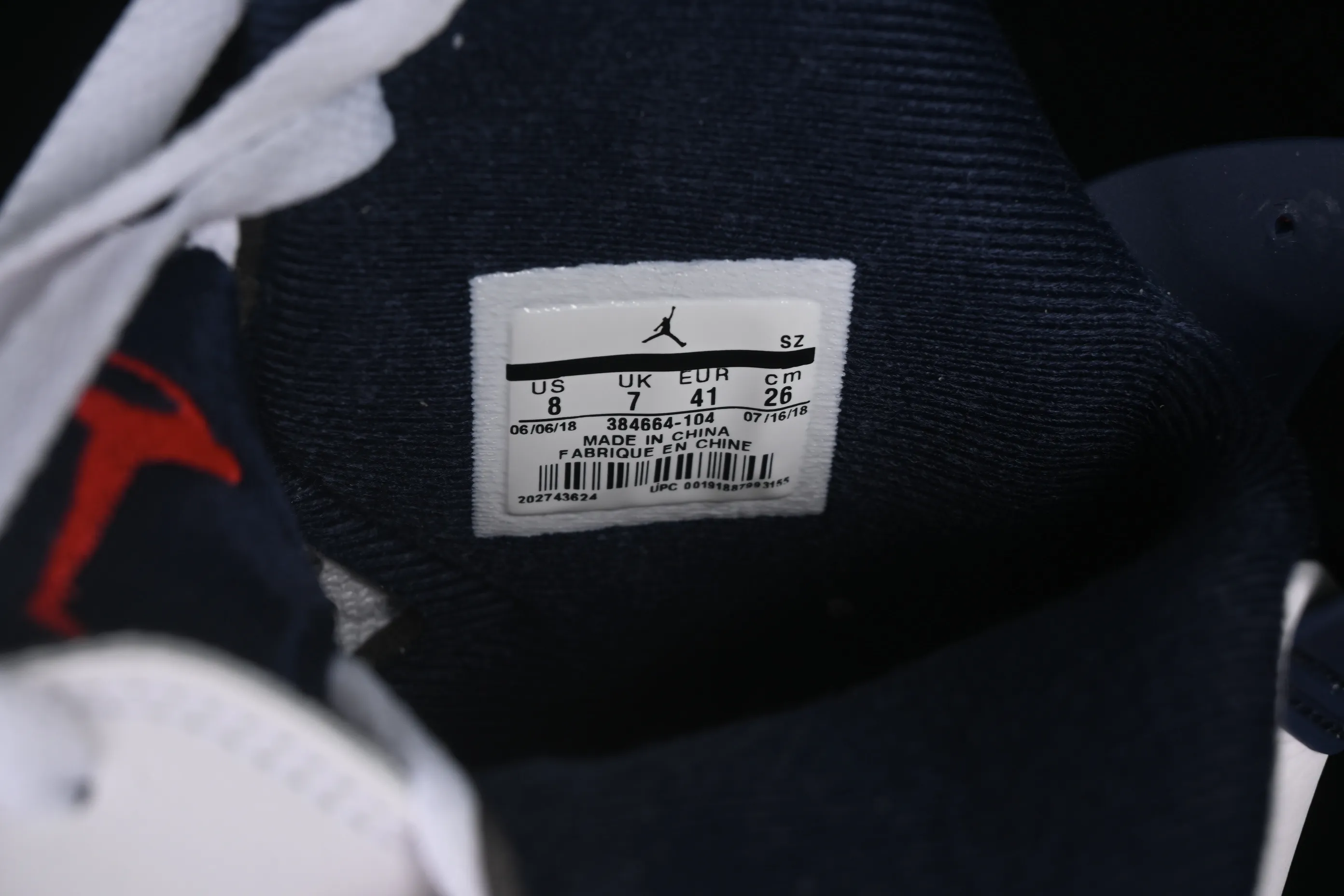 All categories Air Jordan Jordan series basketball shoes Air Jordan 6 F version Air Jordan 6 Retro "Tinker" AJ6 Joe 6 manuscript infrared 384664-104